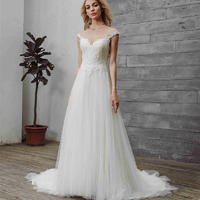 Rosabridal<Allure> off shoulder sweetheart backless   vintage pattern beading lace A line wedding dress